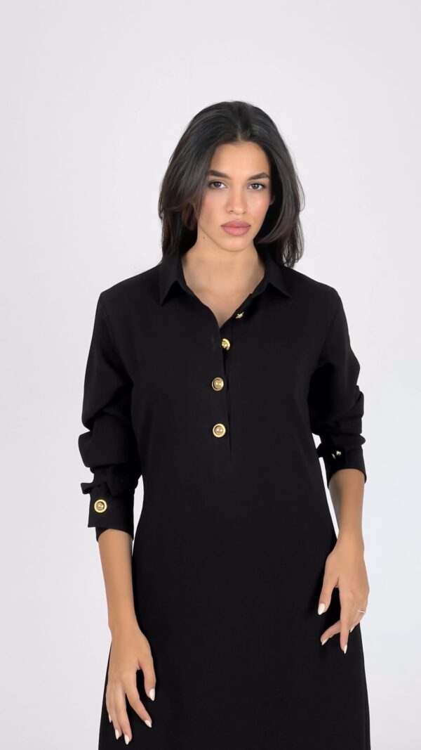 Noir Charm Dress - Image 2