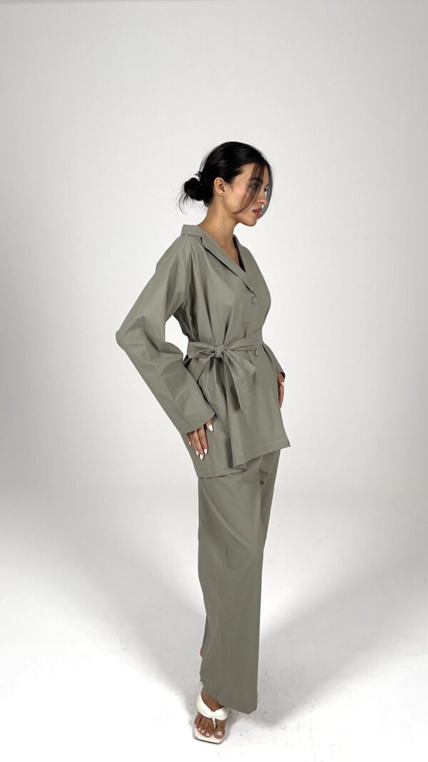 Earthy Linen Trouser Set - Image 3