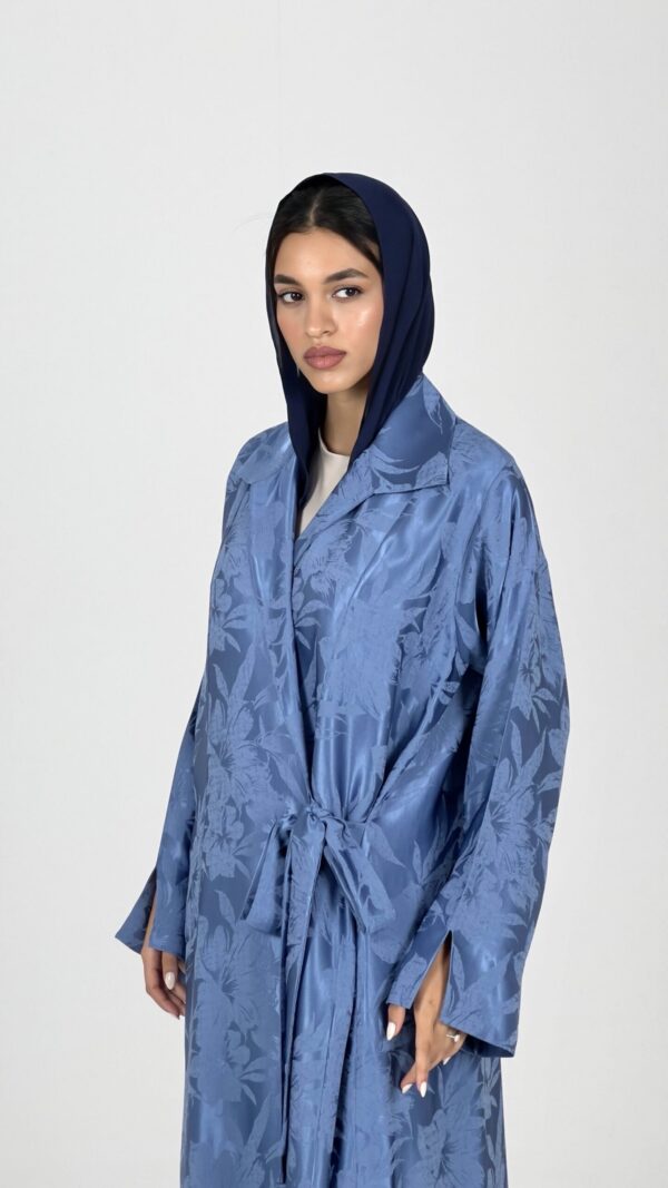 Azure Wrap Abaya - Image 4