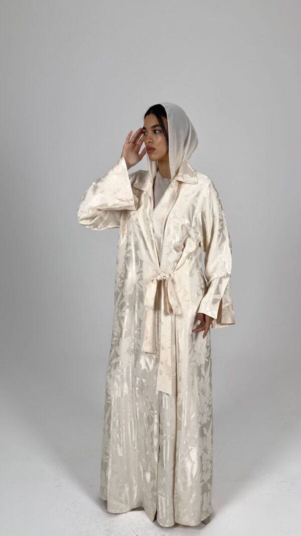 Pearl Wrap Abaya - Image 2
