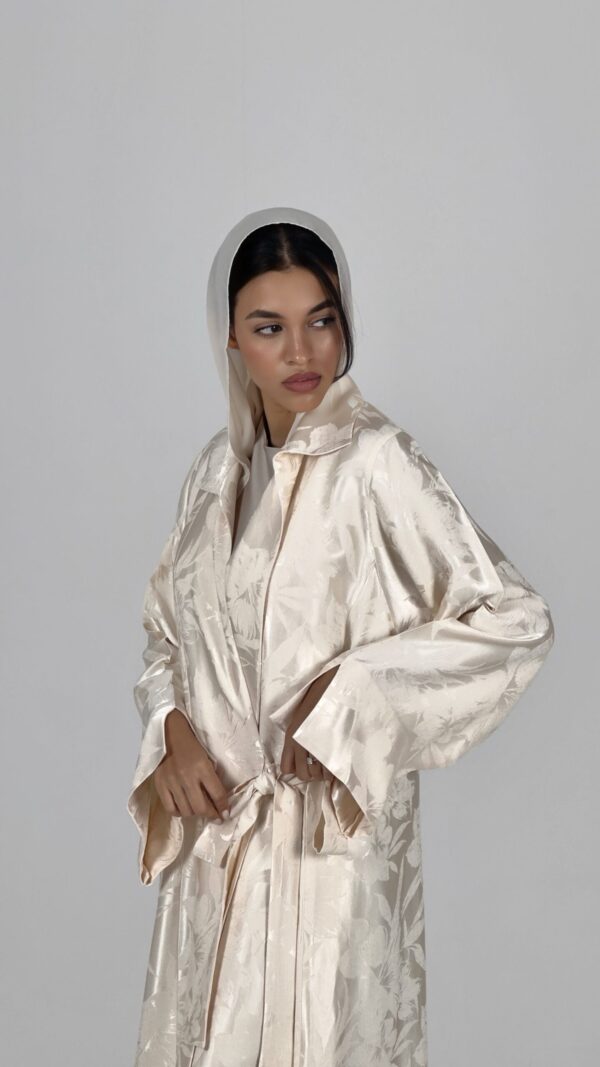 Pearl Wrap Abaya - Image 3