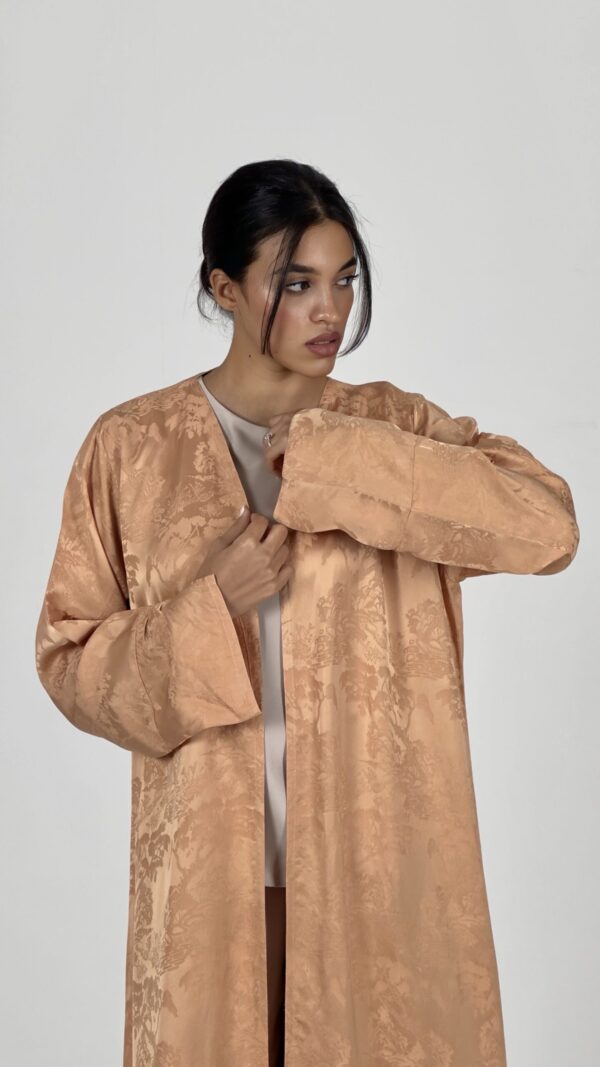 Apricot Glow Abaya - Image 4