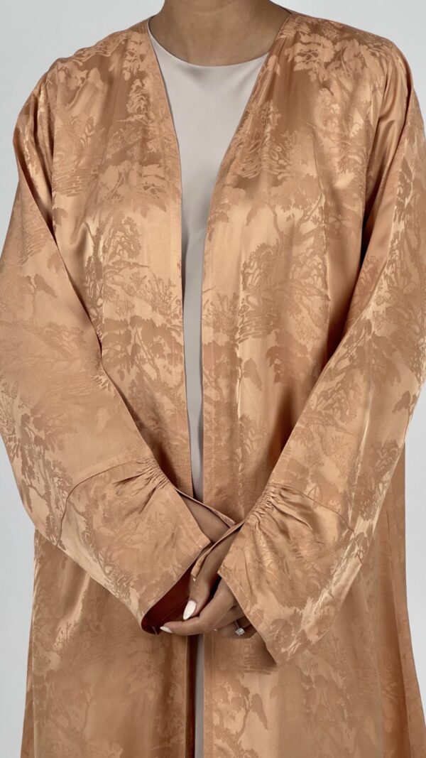 Apricot Glow Abaya - Image 3