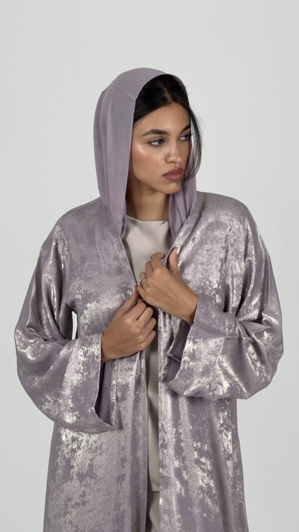 Lavender Sparkly Abaya - Image 3