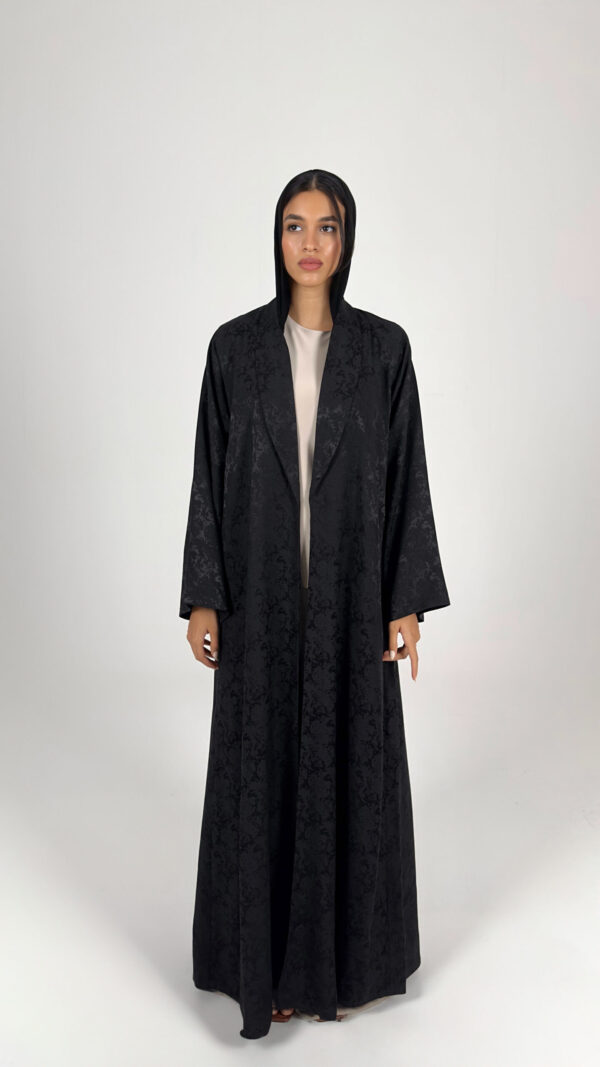 Majestic Black Abaya - Image 1