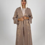 Beige Sparkly Abaya