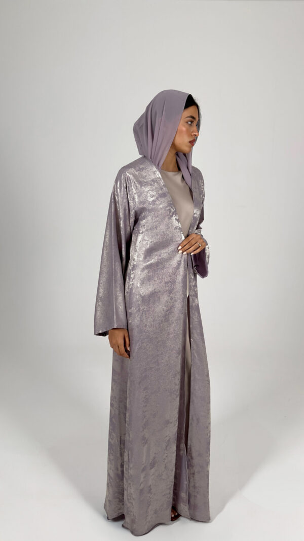 Lavender Sparkly Abaya - Image 4