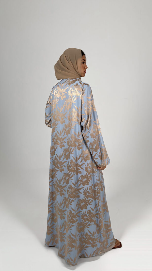 Blue Gold Patel Abaya - Image 2