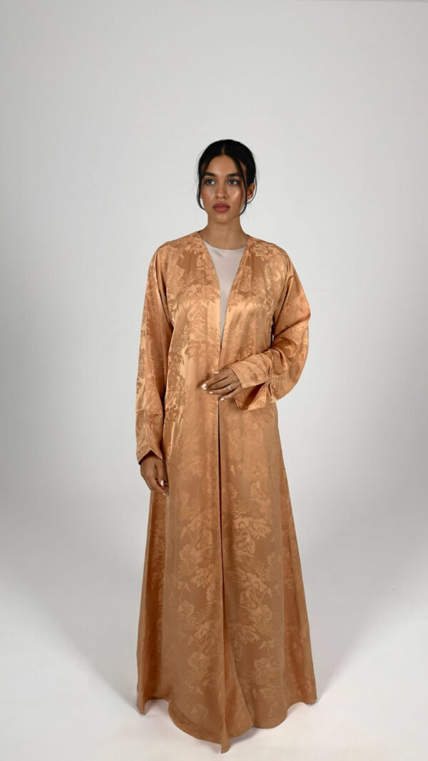 Apricot Glow Abaya - Image 1